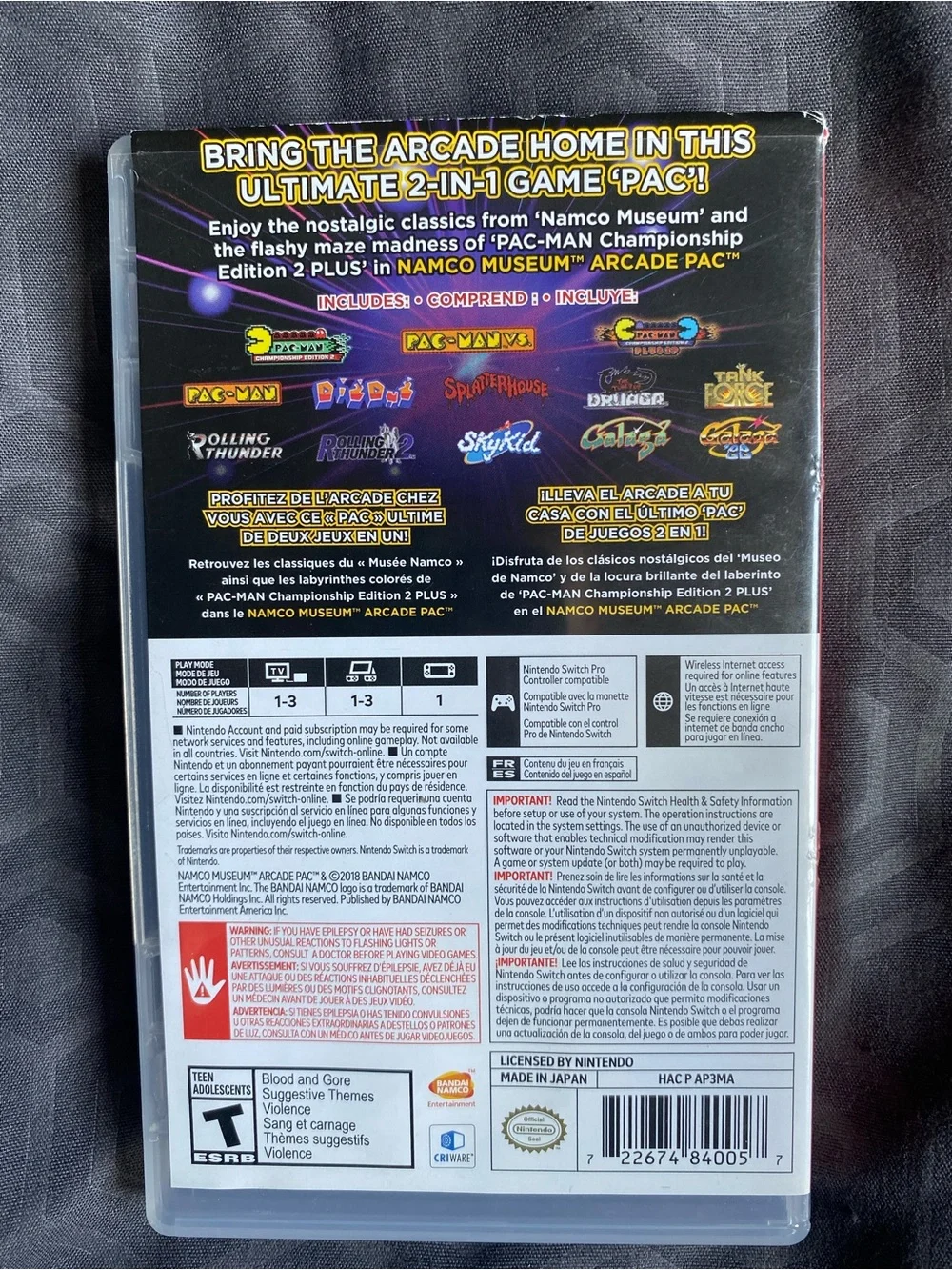 Nintendo Switch Namco Museum Arcade PAC